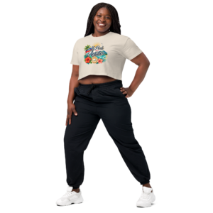 Haiti La Perle Des Antilles Women’s Crop Top - Image 2
