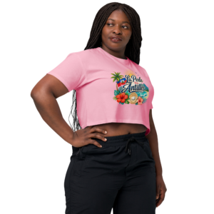 Haiti La Perle Des Antilles Women’s Crop Top - Image 6