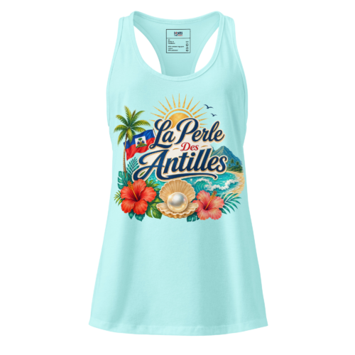 Women’s Racerback Tank – Haiti La Perle Des Antilles | Soft, Fitted, Breathable Activewear - Image 8